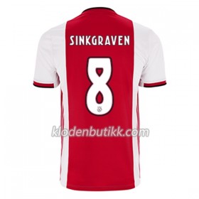 AFC Ajax Daley Sinkgraven 8 Hjemme Fotballdrakt 2019-2020 Kortermet